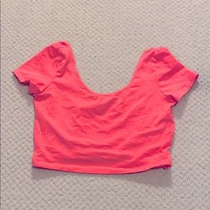 Forever 21 Salmon Crop Top Size Medium